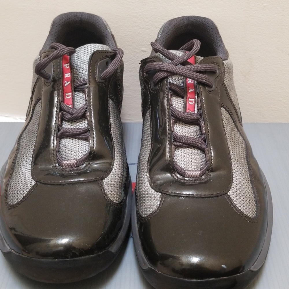 Prada  America's WorldCup Patent leather Sneakers